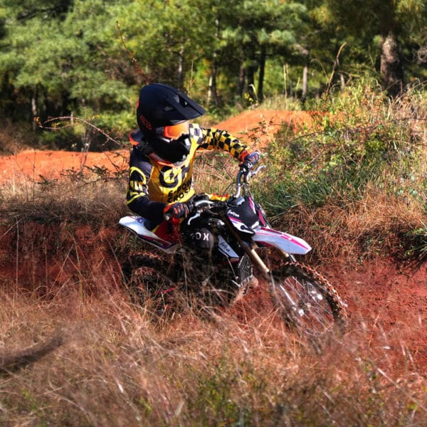 surron hyper bee youth electric dirt bike (pink)